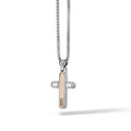 Comete Collana Croce in Acciaio e Diamanti – UGL701