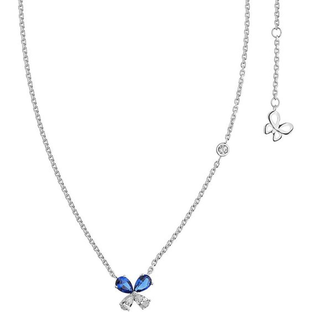 Comete Collana Farfalla in Argento con zirconi blu e bianchi – GLA158