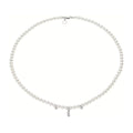Comete Collana filo di perle in Oro 18KT e Diamanti bianchi – FWQ373