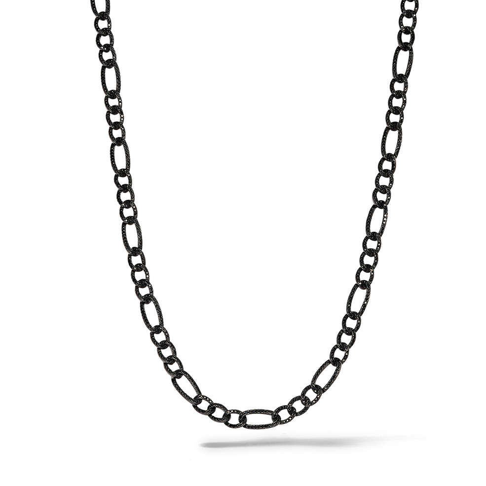 Comete Collana in Argento rutenio, zirconi neri – UGL765