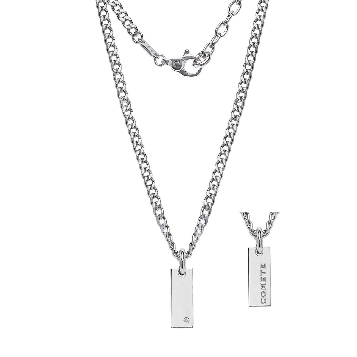 Comete Girocollo Chain in Argento e diamante bianco – UGL748
