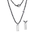 Comete Girocollo in Argento brunito e lucido, Diamante, Spinelli neri – UGL753