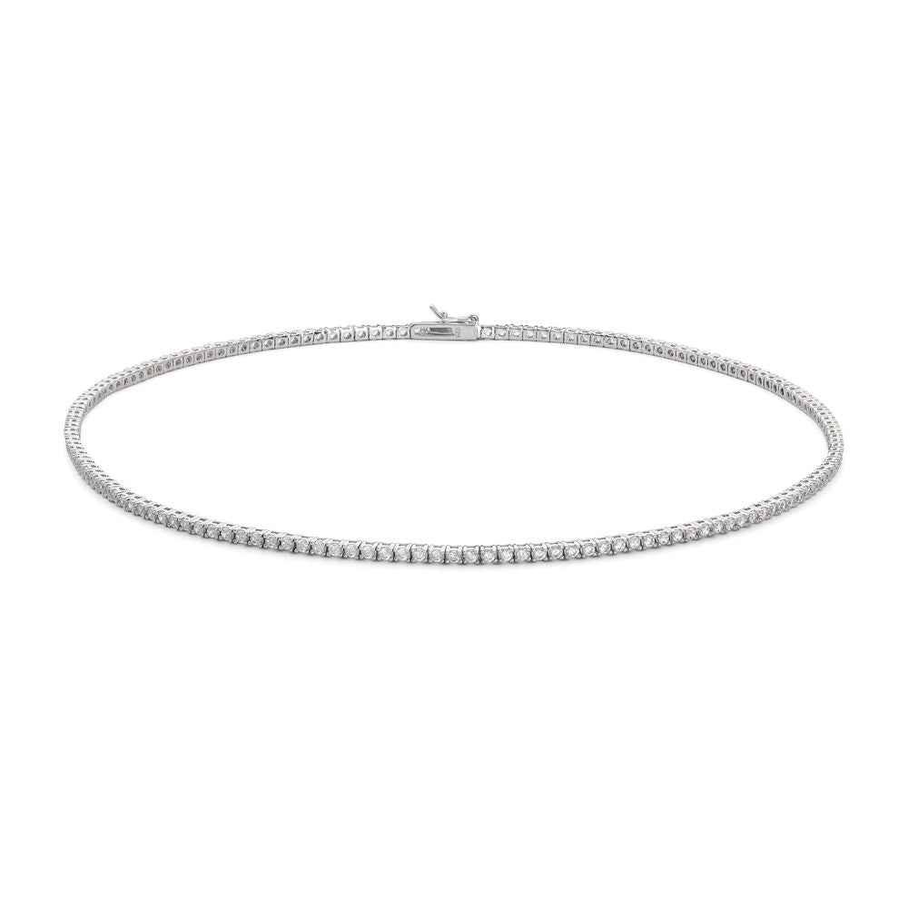 Comete Girocollo in Argento con Zirconi bianchi – GLA286