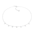 Comete Girocollo in Argento e cristalli briolette bianchi – GLA168