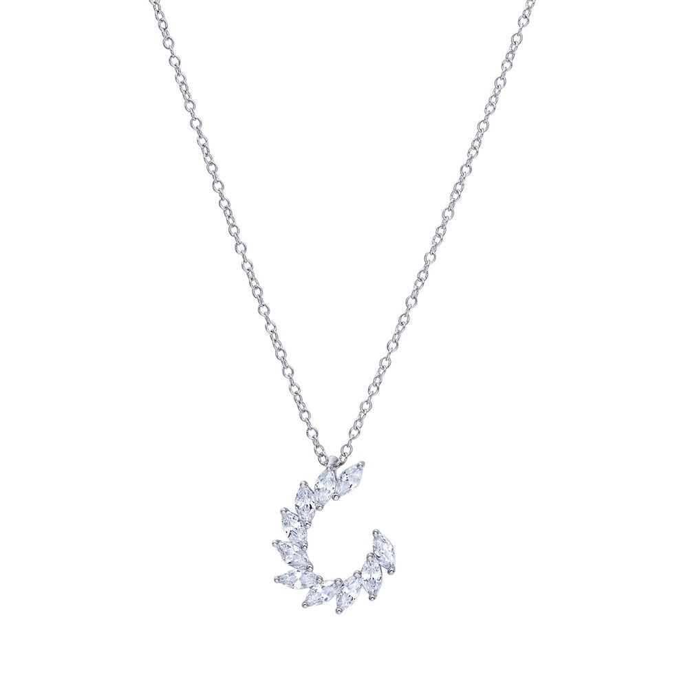 Comete Girocollo in Argento e zirconi bianchi – GLA259