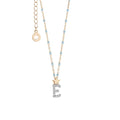 Comete Girocollo in Argento Lettera E – GLA177
