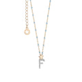 Comete Girocollo in Argento Lettera F – GLA178