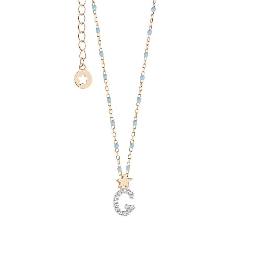 Comete Girocollo in Argento Lettera G – GLA179