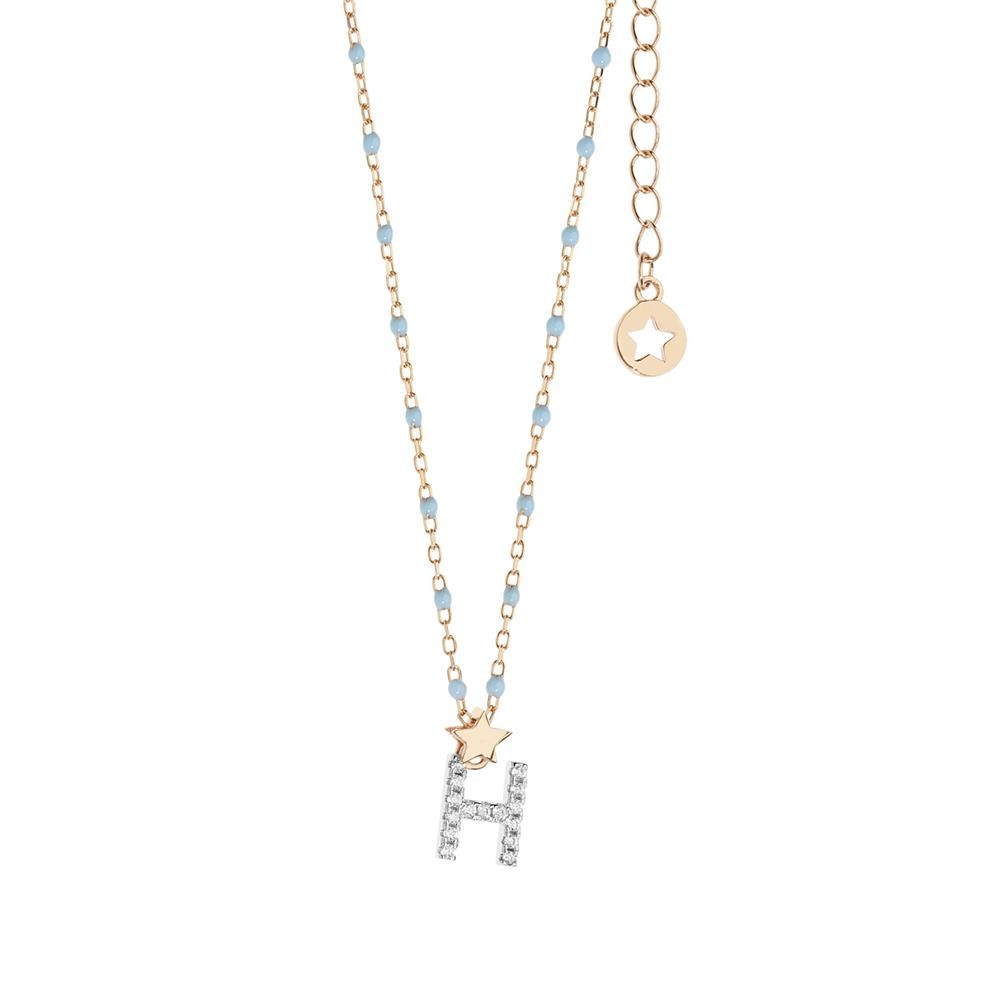 Comete Girocollo in Argento Lettera H – GLA180