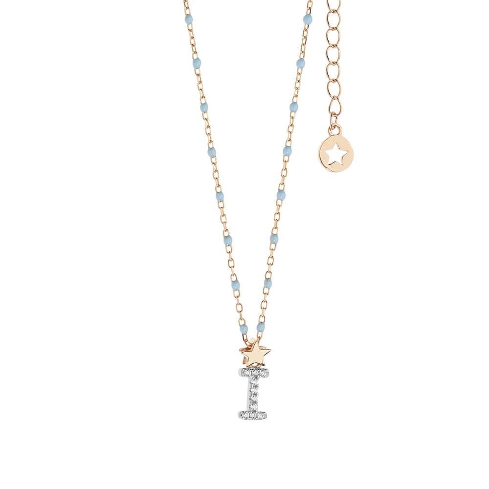 Comete Girocollo in Argento Lettera I – GLA181