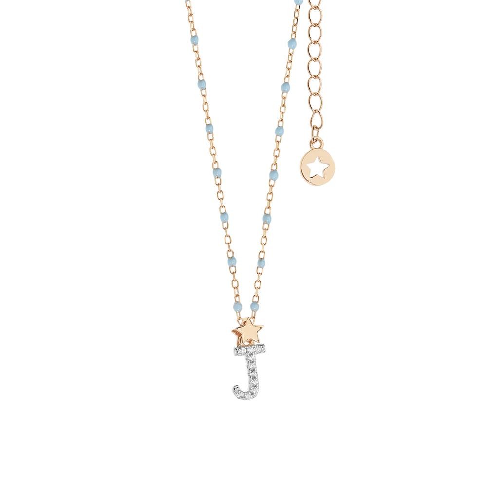Comete Girocollo in Argento Lettera J – GLA182
