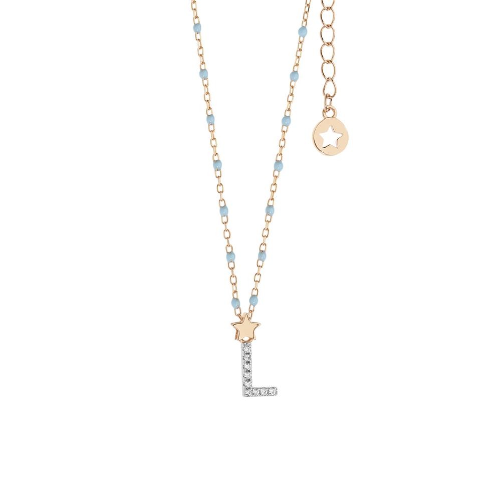Comete Girocollo in Argento Lettera L – GLA184