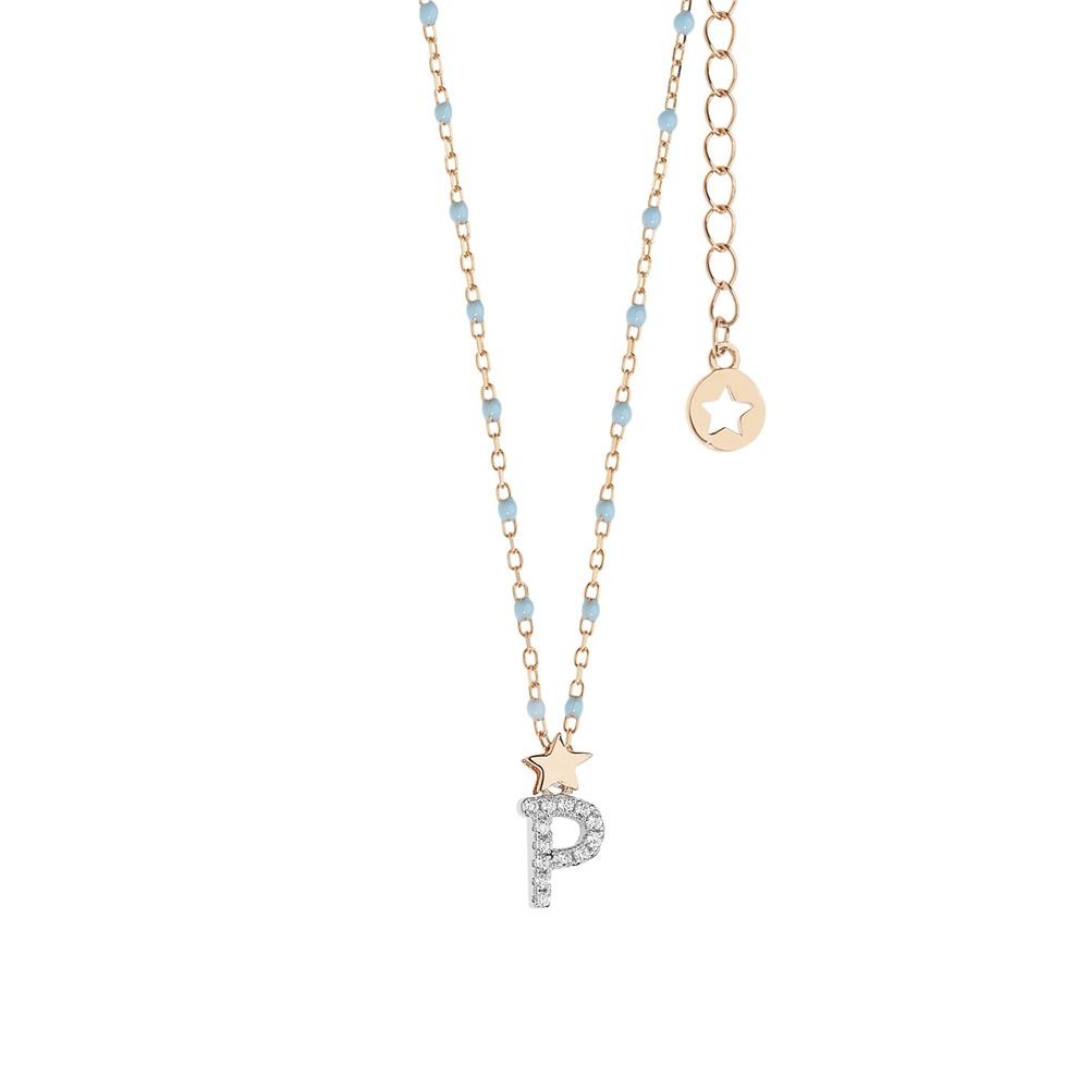 Comete Girocollo in Argento Lettera P – GLA188