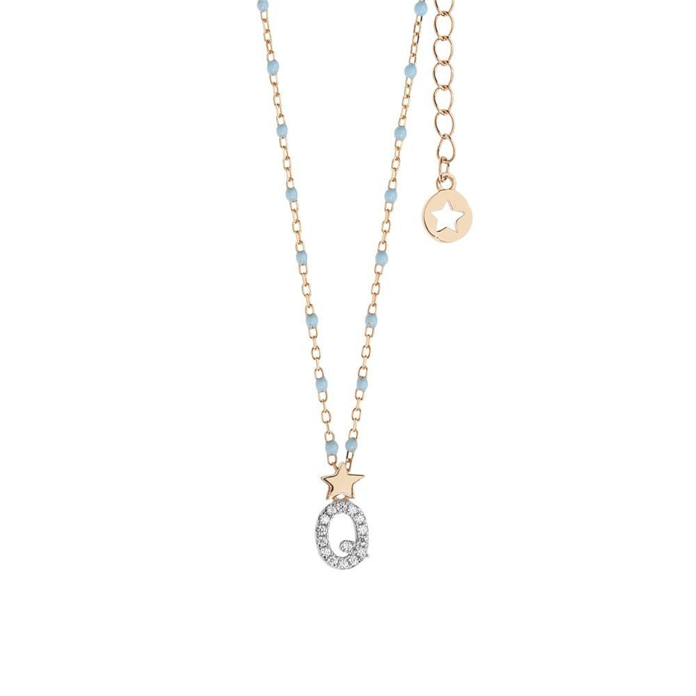 Comete Girocollo in Argento Lettera Q – GLA189