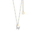 Comete Girocollo in Argento Lettera W – GLA195