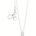 Comete Girocollo punto luce a quattro griffe in Oro 9KT e Diamante bianco – KGLB1411