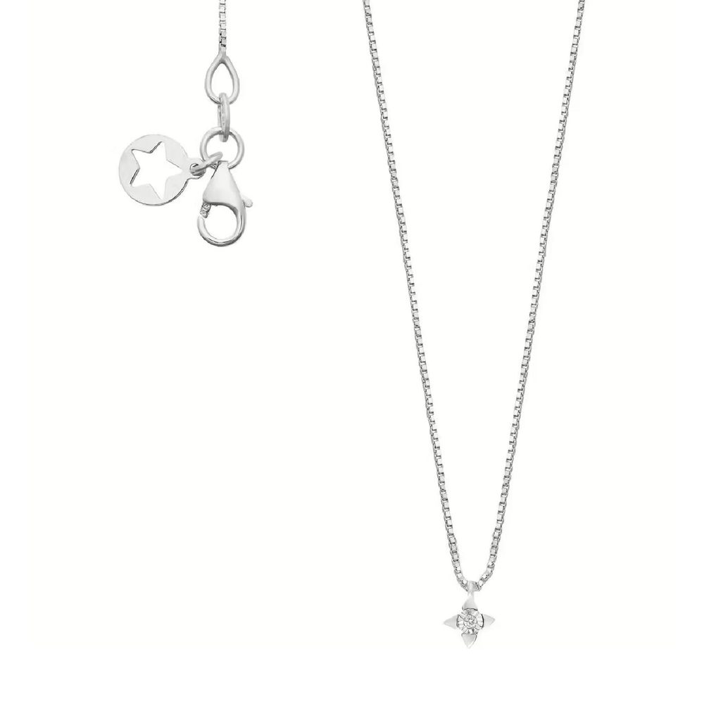 Comete Girocollo punto luce in Oro 9KT e Diamante bianco 4,90 mm – KGLB1400