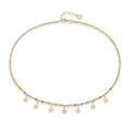 Comete Girocollo Stella in Argento dorato con smalto multicolore – GLA254