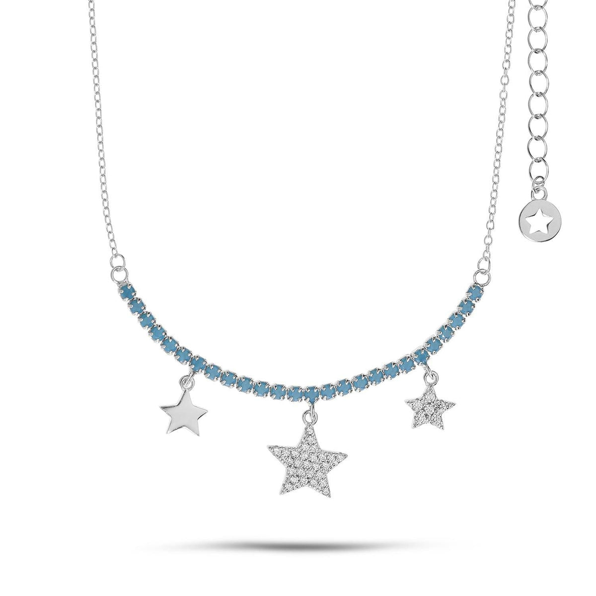 Comete Girocollo Tennis in Argento Stella – GLA257