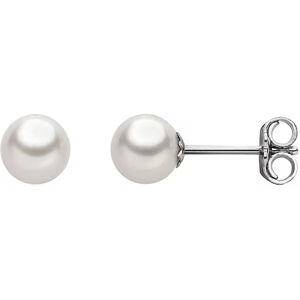 Comete Orecchini in Oro 18KT e Perle coltivate Ø 5/5,5 mm – ORP148B