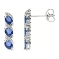 Comete Orecchini trilogy in Oro 18KT, Zaffiri blu e Diamanti bianchi – ORB1088