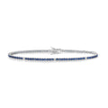 Comete Tennis in Argento e cristalli blu e bianchi – BRA174