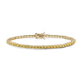 Comete Tennis in Argento giallo e zirconi champagne – BRA237