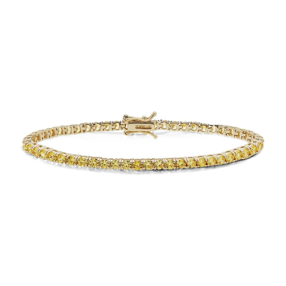 Comete Tennis in Argento giallo e zirconi champagne – BRA237