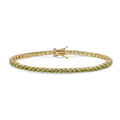 Comete Tennis in Argento giallo e zirconi Peridot – BRA239