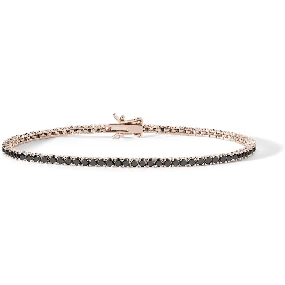 Comete Tennis in Argento rosè e zirconi neri – UBR901