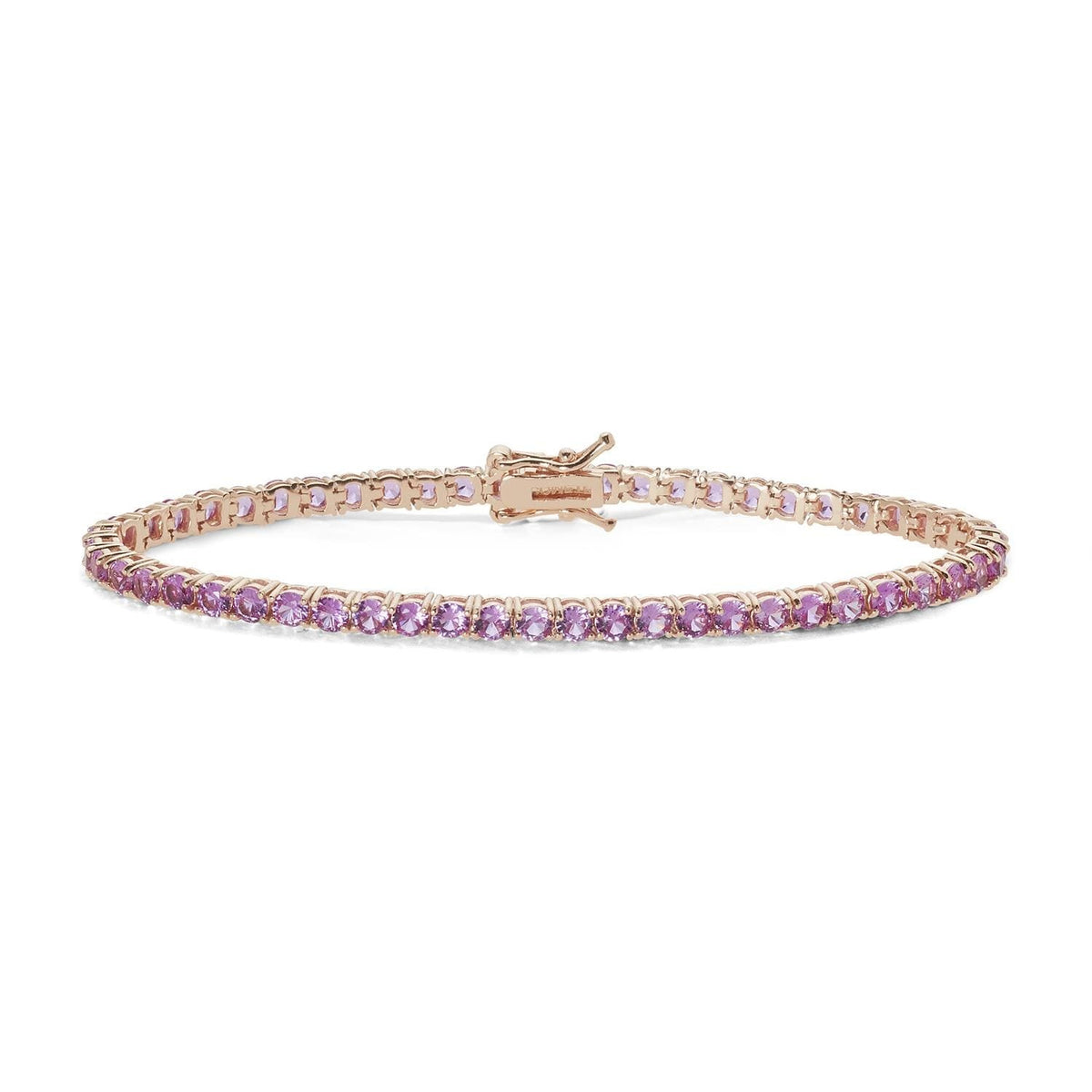 Comete Tennis in Argento rosè e zirconi Rosa – BRA241