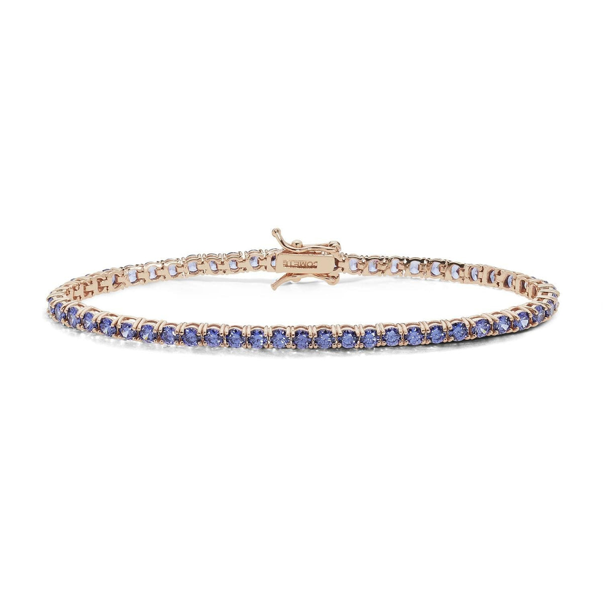 Comete Tennis in Argento rosè e zirconi Tanzanite – BRA242