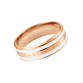 Daniel Wellington | Anello Emalie Satin White Rose Gold