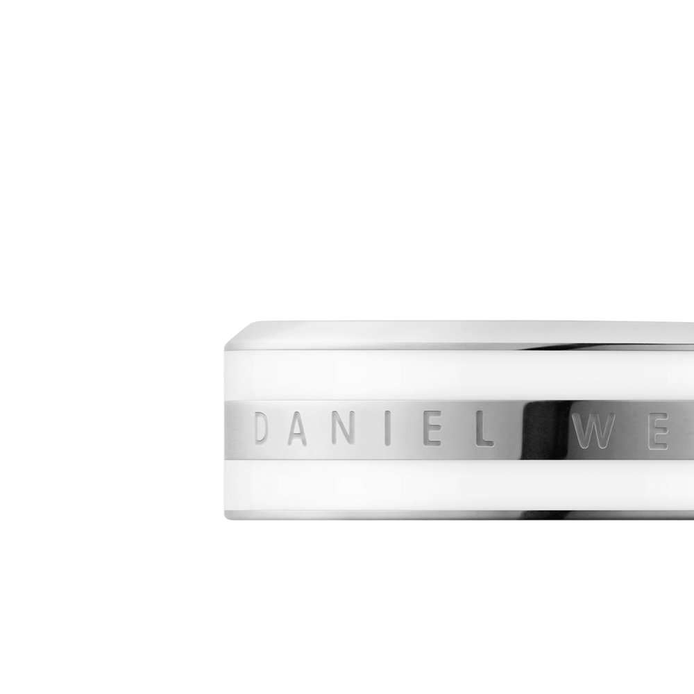 Daniel Wellington | Anello Emalie Satin White Silver – foto 2