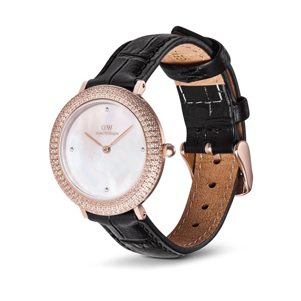 Daniel Wellington | Crystalline Bezel Black Croc Rose Gold – foto 3