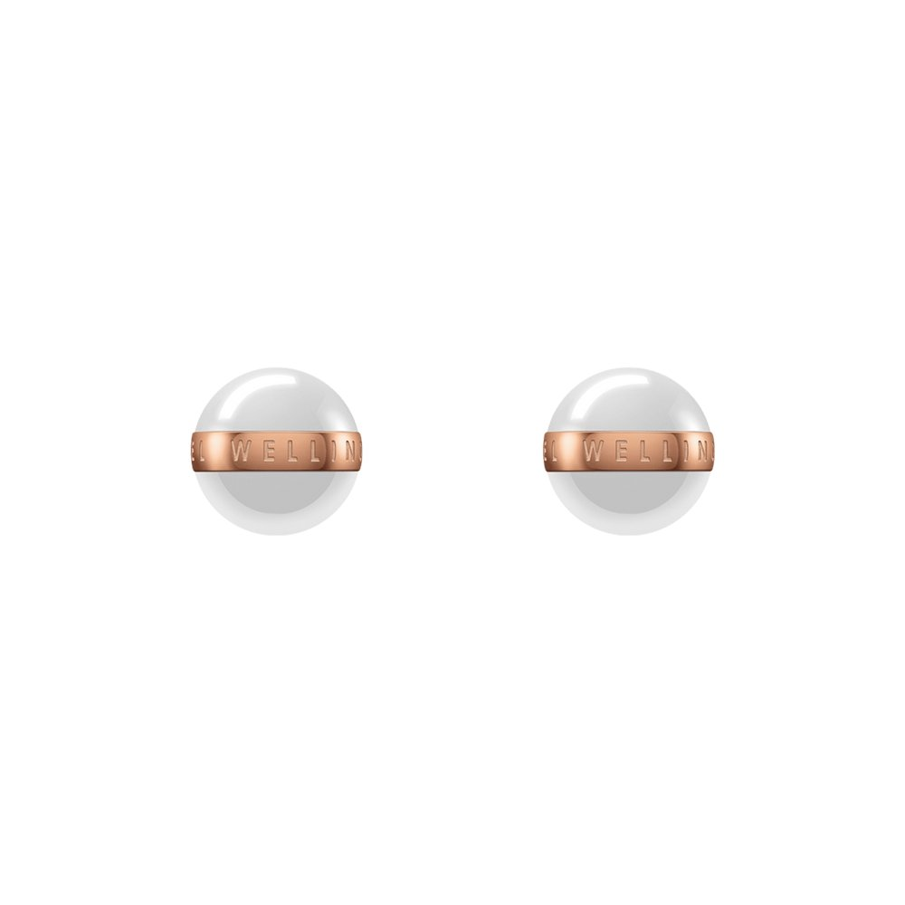 Daniel Wellington | Orecchini Aspiration Rose Gold Satin White