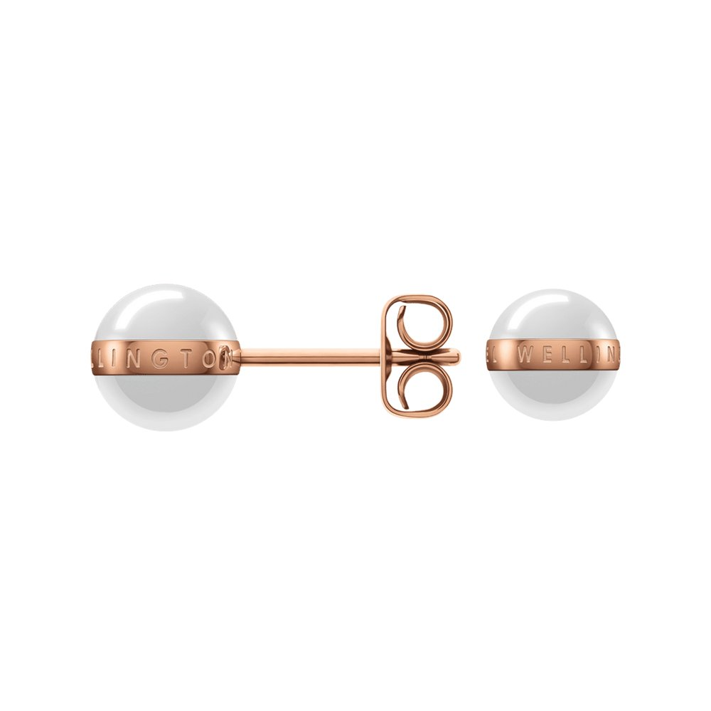 Daniel Wellington | Orecchini Aspiration Rose Gold Satin White – foto 2