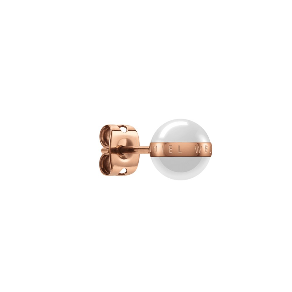 Daniel Wellington | Orecchini Aspiration Rose Gold Satin White – foto 3