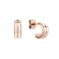 Daniel Wellington | Orecchini Emalie Rose Gold Satin White