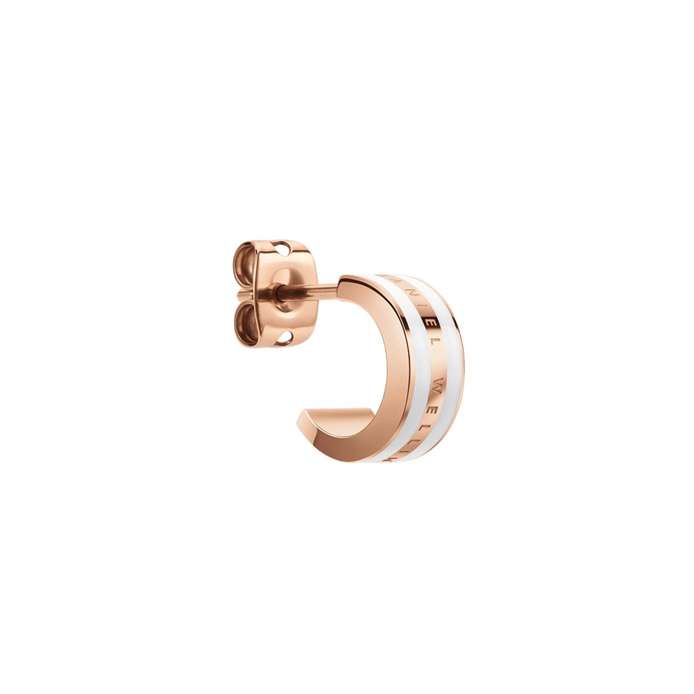 Daniel Wellington | Orecchini Emalie Rose Gold Satin White – foto 3