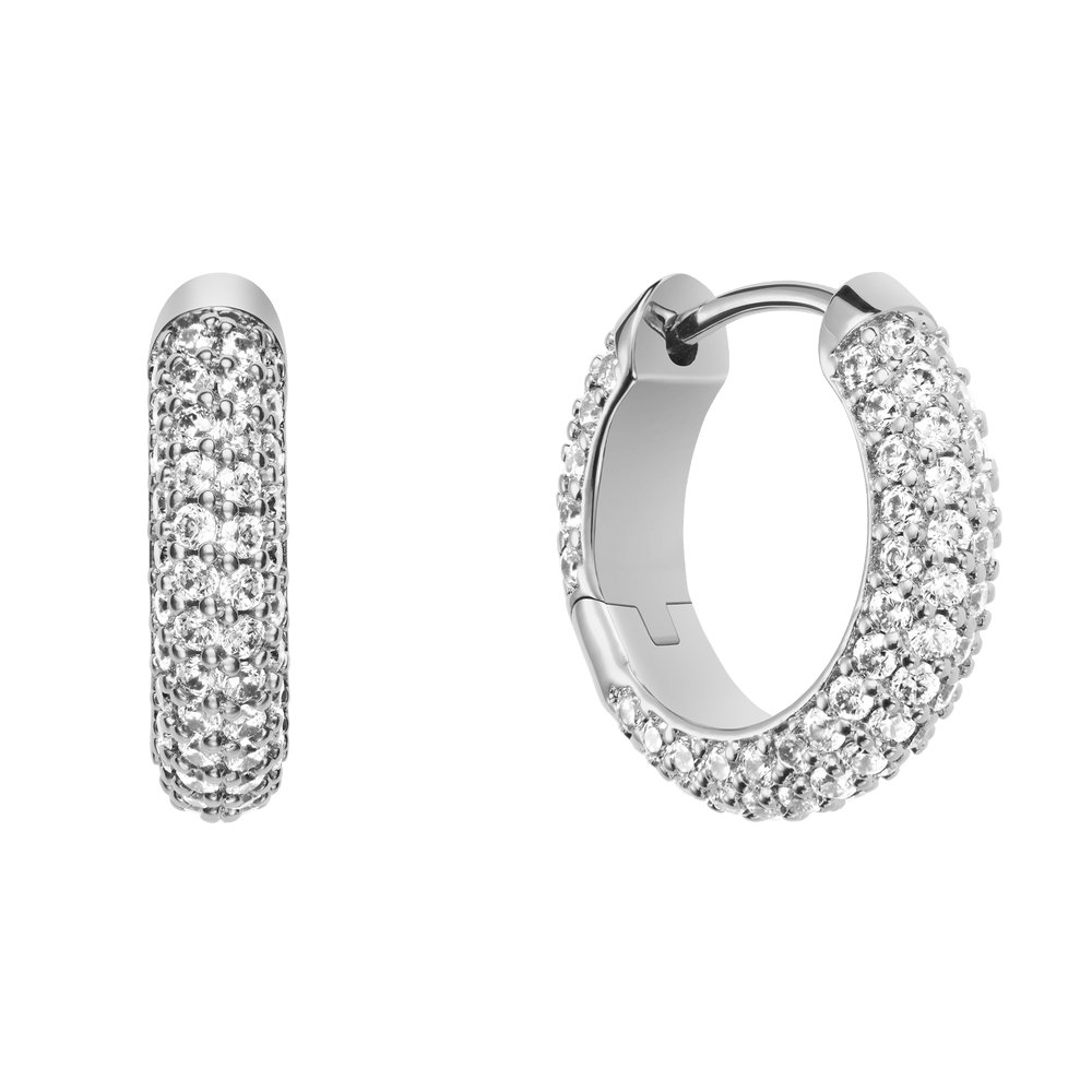 Daniel Wellington | Orecchini Pavé Crystal Silver