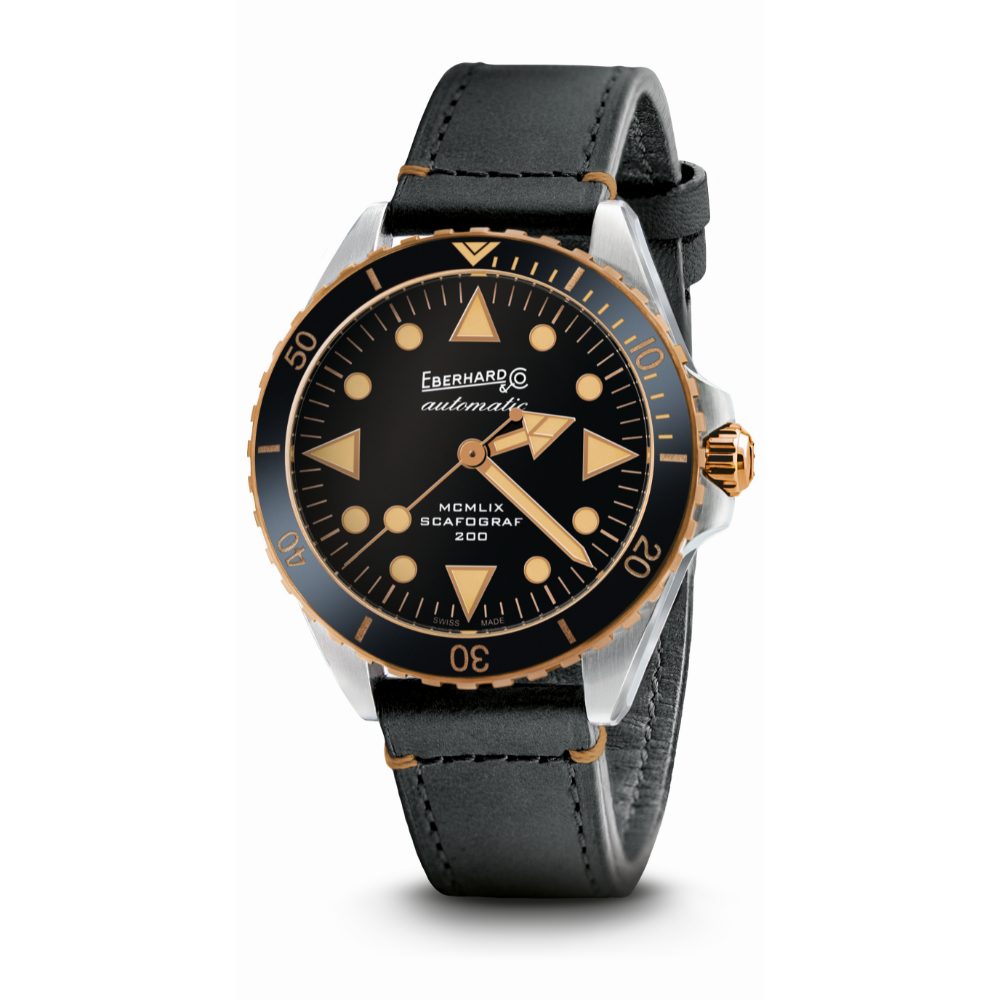 Eberhard & Co. Scafograf 200 MCMLIX Bronze Edition 39 mm quadrante nero 41147.01 CP