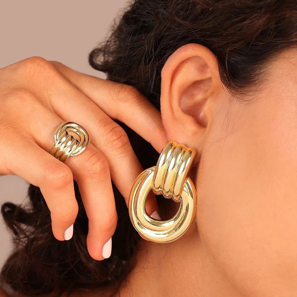 ETRUSCA | Anello a Fascia 'Door Knocker'