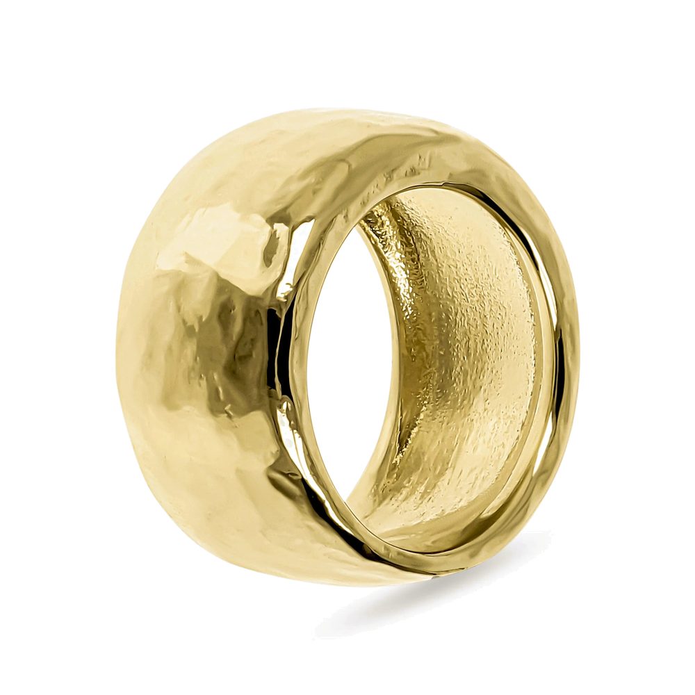 ETRUSCA | Anello a Fascia Martellato
