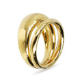 ETRUSCA | Anello a Fascia Martellato Design Doppio