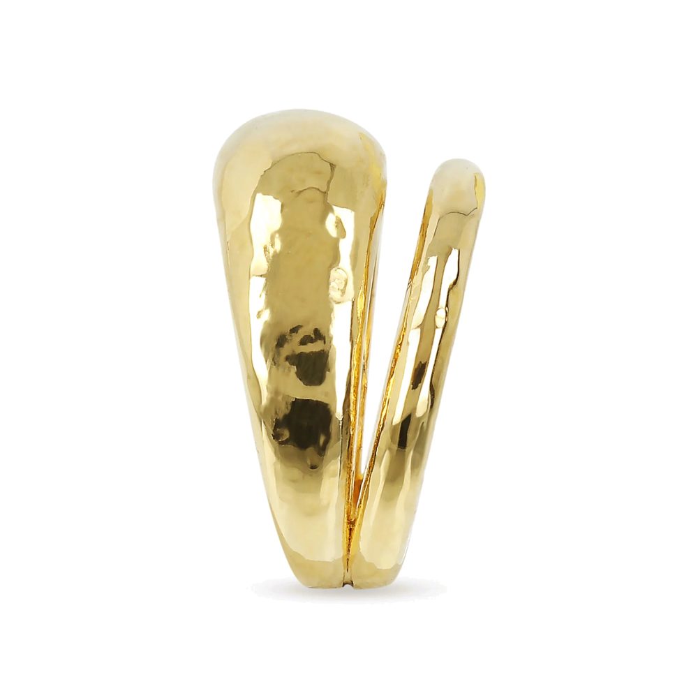 ETRUSCA | Anello a Fascia Martellato Design Doppio