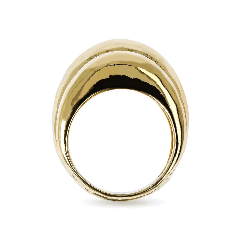 ETRUSCA | Anello a Fascia Martellato Design Triplo