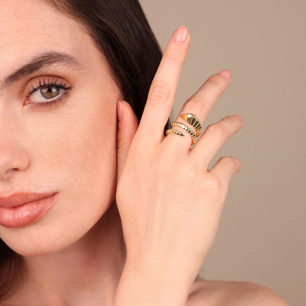 ETRUSCA | Anello a Fascia Snake