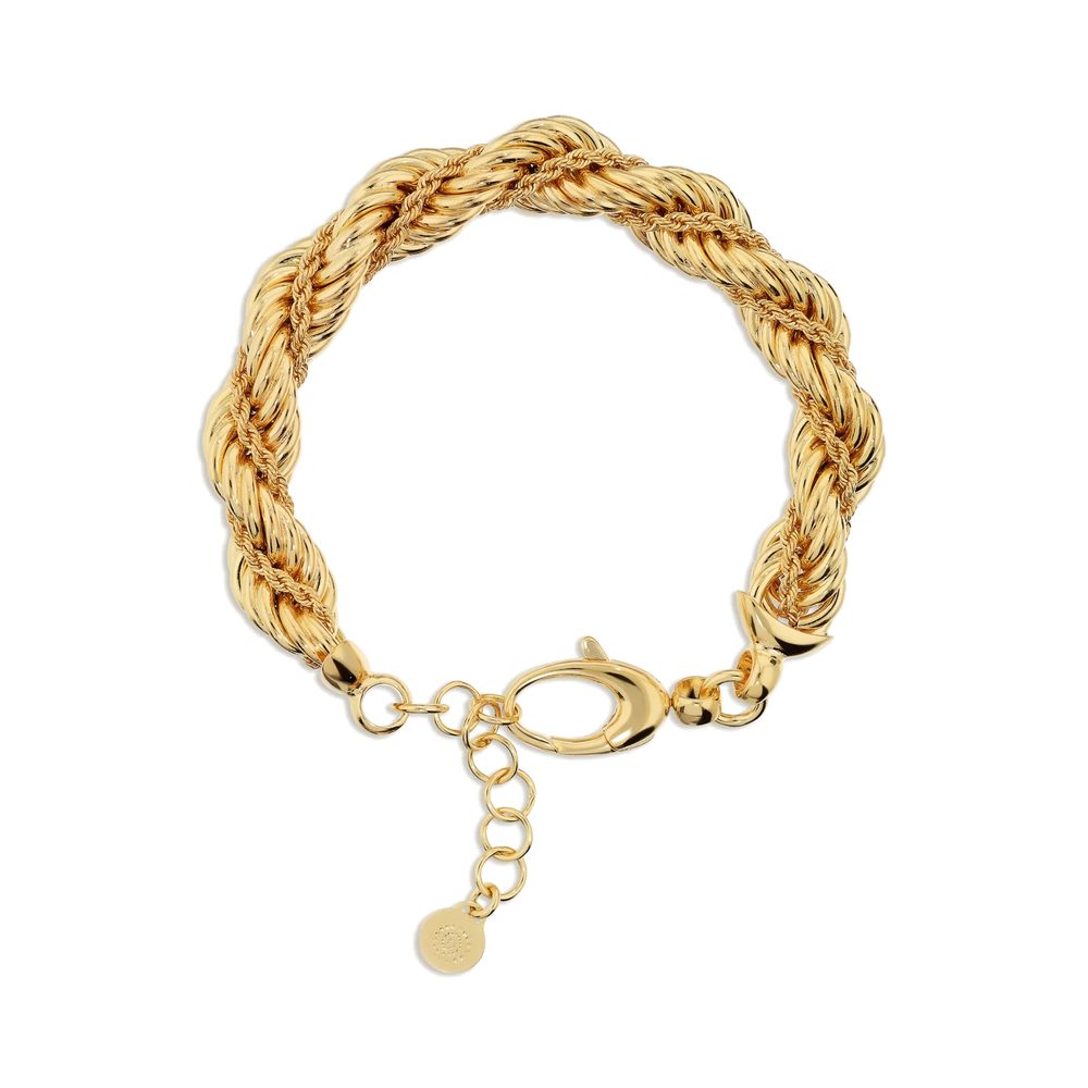 ETRUSCA | Bracciale Doppia Catena Corda