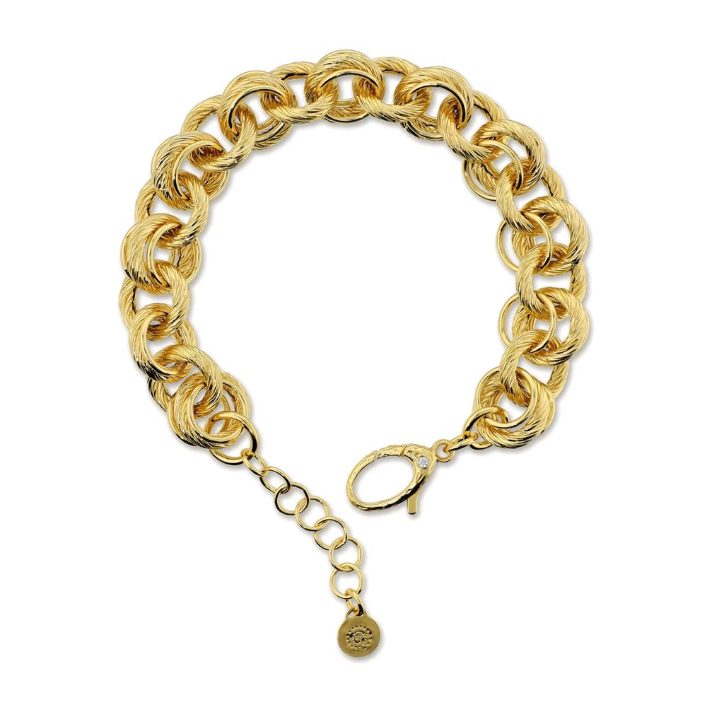 ETRUSCA | Bracciale Maglia ad Anelli Lavorata